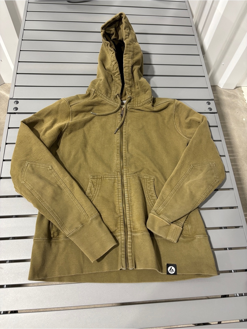 American Giant Hoodie Jacket women’s large Green Full Zip